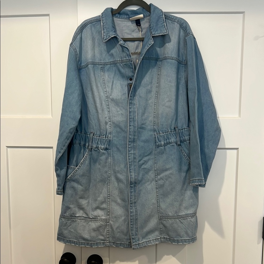 Women's Denim long sleeve shirt dress